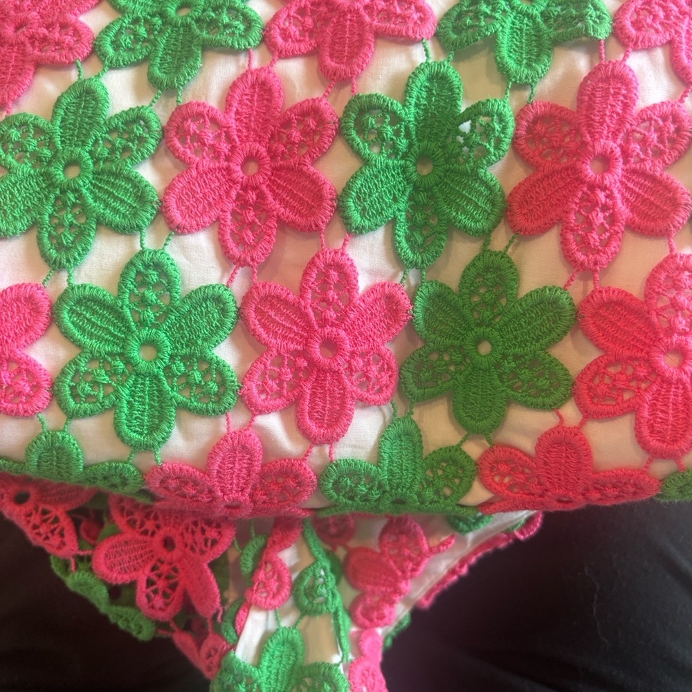 Lilly Pulitzer Pink and Green Floral Mini Dress - Picture 8 of 8